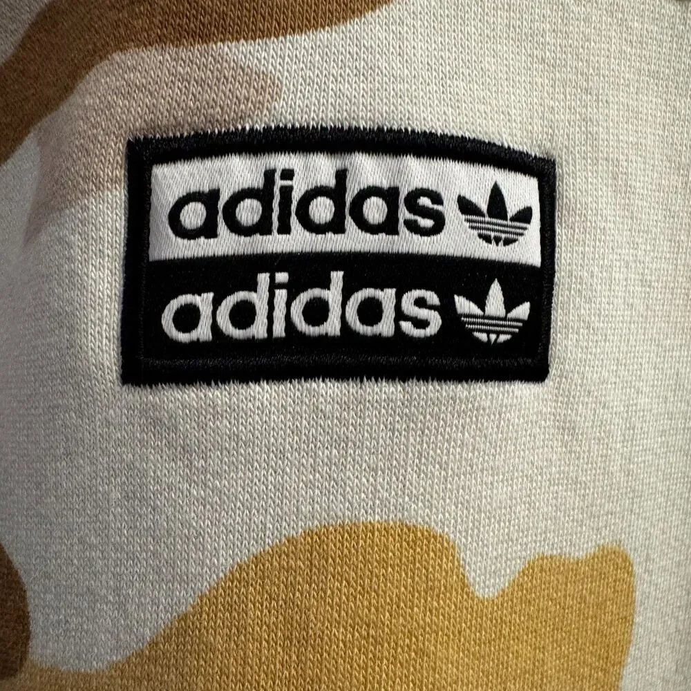 Adidas Originals R.Y.V. Brown Beige Camouflage Crewneck Sweatshirt Men's 2XL